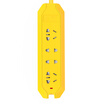 Breeze kyfen QF-B8 four anti-fall&long line engineering multi-function thickening line through security protection door flame retardant material yellow socket 15 meters