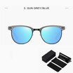SHAUNA DESIGN Retro MenWomen Classic Square Polarized Sunglasses Drive Shades UV400 Protection