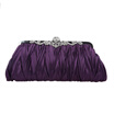 Fawziya Satin Pleated Clutch Purses For Women Evening Clutches For Wedding And Party