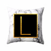 Fundas de almohada modernas 45 * 45 Carta de palabra del alfabeto de oro Patrón de almohada de mármol blanco Funda de almohada Súper suave funda de sofá cama Protec Fundas de almohada modernas 45 * 45 Carta de palabra del alfabeto de oro Patrón de almohada de mármol blanco Funda de almohada Súper suave funda de sofá cama Protec