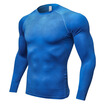 Mens Fashionable Sportswear Fitness Mens T-Shirts Basketball Running Elastic Training Compression Mens Long Sleeve Tops