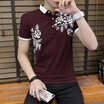 Mens Polo Business Turndown Tshirt Short Sleeve Fashion Shirt High Quality