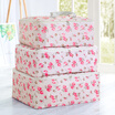 Jiuzhou deer storage bag portable Oxford cloth quilt sorting bag clothing packing bag luggage moving bag three-piece rotten flower language medium large extra large