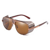 SHAUNA Vintage Men Steampunk Sunglasses Brand Designer Wire Mesh Women Punk Goggle Sun glasses UV400