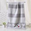 Gold towel home textile Snoopy cotton high&low hair cut velvet embroidered face towel cleansing towel wash towel single strip gray 96g strip 7436cm