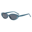 SHAUNA Classic Women Oval Sunglasses Fashion Men Leopard Frame Blue Glasses UV400