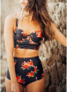 2018 Floral High Waist Push Up Biquini Flower Print Bikini Set