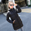 Womens Cotton Long Coat Fashion Hooded Slim Thin Winter Jacket 2018 New Arrival