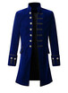 Mens coat pure color fashion steam punk retro coat