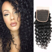 WYF Peruvian Deep Wave Virgin Hair 4 Bundles with Closure Free Part Unprocessed Human Hair