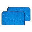 KOOLIFE car sun block sunscreen insulation sun block sunshade baffle side curtain sunshade curtain front window blue bubble pattern tarpaulin two piece