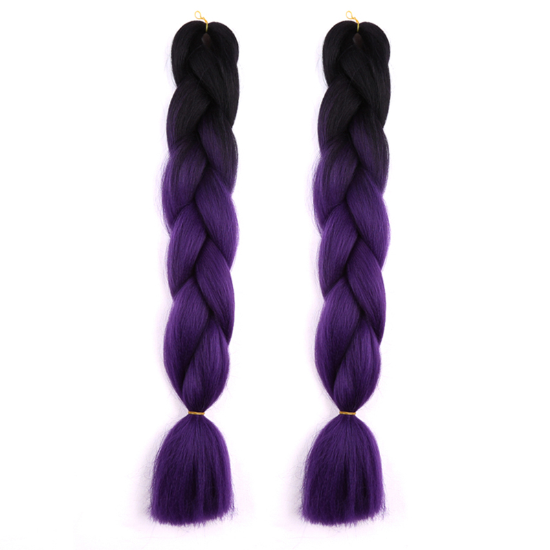2T 3T Jumbo Braids Hairstyles Hair For Russian Women Colors Synthetic Braiding Hair