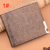 Fashion Mens Card Bags 2 Fold Soft Short Wallet
