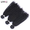 8A Indian Kinky Curly Virgin Hair 100 Human Hair Weaves 3 Bundles Lot Unprocessed Indian Curly Remy Hair Extensions Natural Black