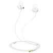 Glory heart clear headphones heart rate smart headphones AM16 binaural stereo cable heart rate headphones pearl white