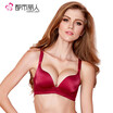 Urban beauty smooth underwear ladies lace bra gathered on the support no steel ring bra 2B6516 wine red 3475A cup