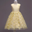 New Girl Childrens Lace three-dimensional petal dress child Princess Dress Wedding Christmas Party Dress