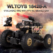 Wltoys 18428-A 118 24GHz 4WD RC Missile Car with 03MP Wifi FPV Camera Off-road Crawler RTR