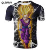 Multi-style Seven Dragon Ball Anime Print T-shirt Mens Fashion Short-sleeved Casual T-shirt Summer Cool Cotton T-shirt