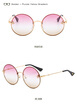 SHAUNA Little Bee Decoration Popular Women Round Gradient Sunglasses UV400