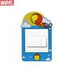 Man Wei Iron Man Switch Sticker Cover Soft Glue Luminous Switch Sticker Creative Cartoon Switch Set Decorative Sticker Wall Sticker Socket Cover