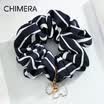 CHIMERA hair accessories headdress classic striped big hair ring hair band hair rope head rope hair rope blue white