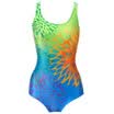 YINGFA YINGFA YINGFA new digital printing high-grade triangle swimwear Y1376-1 green blue orange fight color XXL Y1376-1 green blue orange fight color