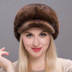 2018 hot winter women&39s fur hat authentic winter hat authentic mink fur natural cap warm winter really suede winter hat discount