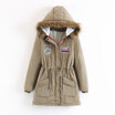 2018 winter new hooded long-sleeved parkas womens cotton-padded coat