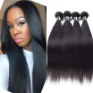 7A Grade Straight Brazilian Virgin Hair 4 Bundles Straight Hair Gorgeous Bundle Deals Shedding Free Mink Luster