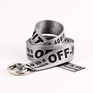Women Fashion And Leisure Alphabetic printing Double ring buckle Canvas belt