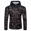 Mens camouflage hooded tops sunproof casual jacket