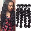 7A Loose Wave Human Hair Peruvian Virgin Hair 4 Bundles Loose Wave Hair Smooth Hair Weft New Arrival Ocean Hair Weave