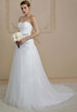 A Line Sweetheart Lace Custom Wedding Dresses with Beading Appliques Buttons by CIRCELEE®