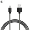 WH Anti-winding spring metal hose mobile phone data cable USB charging cable