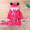Baby Boys Robe For Girls 2018 Childrens bathrobe Minnie Mickey Soft Velvet Robe Pajamas Coral Baby Kids Warm Clothes 2-6Y