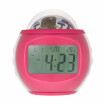 Digital Alarm Clock with Star Sky Projection Music Clock with Backlight Night Light Calendar Thermometer Timer Function