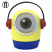 WH Wireless Sound Amplifier cute Portable Bluetooth Stereo Bass Speakers For Minions Kids Cartoon Gift With Mic For Mobile Phone
