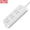 Delixi DELIXI CD98J-LK6X new national standard socket plug power strip wiring board tow board plug-in board six five-hole total control full length 18 m