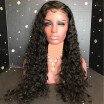 T-top Hair Long Curly Human Hair Lace Front Wig With Pre-Plucked Natural Hairline And Baby Hair Bleached Knots For Women