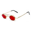 SHAUNA Punk Styles Women Small Oval Sunglasses Fashion Men Removable Clip Dual Use Blue MirrorClear Lens Glasses UV400