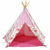 Five Poles Indoor&Outdoor Tent Cotton Canvas Rose Teepee Tent