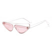 SHAUNA 2018 Unique Asymmetry Frame Women Cat Eye Sunglasses Fashion Men Clear Red Lens Shades UV400
