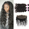 Glary Brazilian Water Wave With Frontal Brazilian Virgin Hair Wet&Wavy Human Hair 3 Bundles With Frontal Water Wave Hair