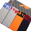 Playboy men&39s underwear men&39s flat pants comfortable stretch cotton in the waist box pants 4 gray red possession of blue gray blue orange XXL