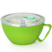 Jingdong Supermarket US kitchen maxcook 304 stainless steel instant noodles bowl 1200ml double insulation green MCWA-019 leakproof