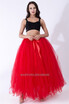 High Quality 3 Layers 100cm Summer Long Tulle Skirt Fashion Pleated TUTU Skirts Womens Lolita Petticoat Bridesmaids