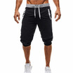 Summer Sporting Mens Mixed Color Printing Elastic Waist Short Pants
