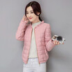 2018 womens short cotton coat new slim embroidered cotton coat light cotton jacket