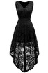 Simple Cocktail Dresses Lace Short Front Long Back Dresses  Homecoming Dress
